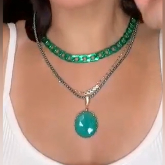 By Alexa Rae NWOT Ocean Blue Ollie Necklace - Picture 9 of 9